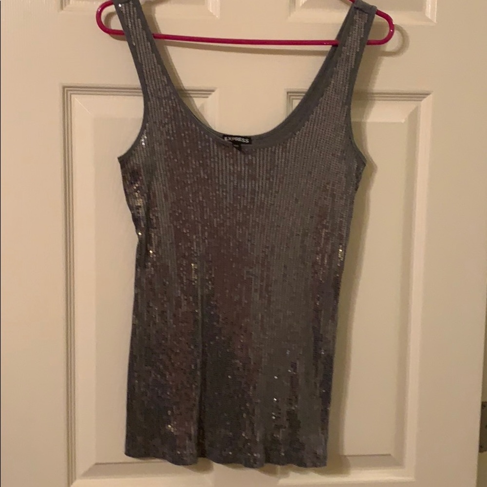 Silver / gray tank top
